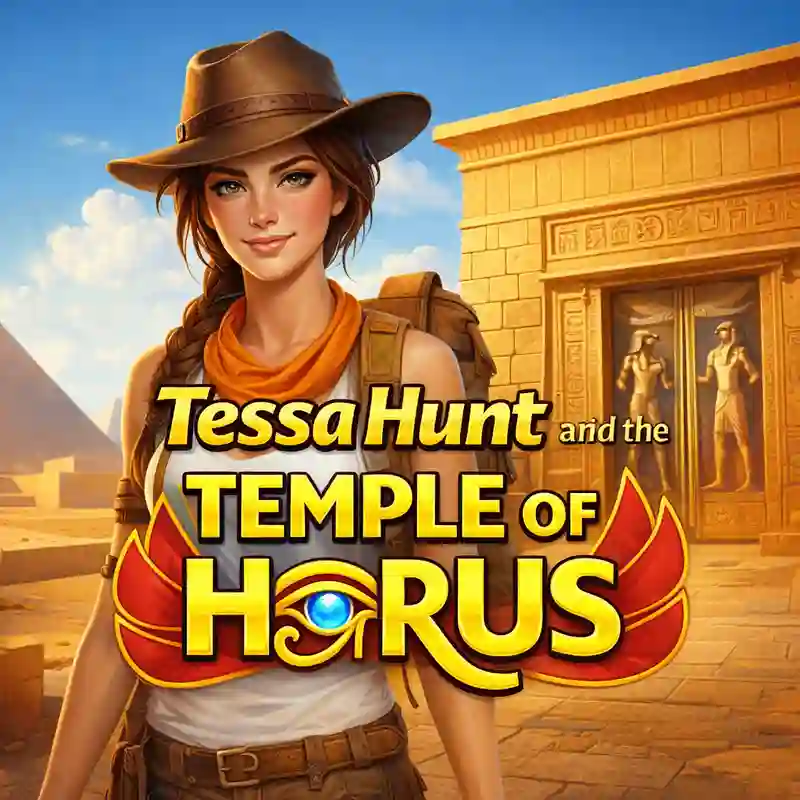 Tessa Hunt and The Eye of Horus slot game interface